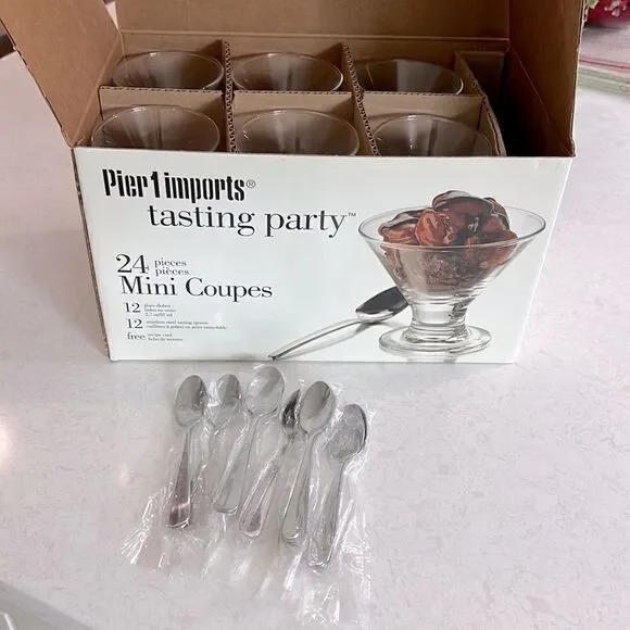 Pier 1 Imports 24 pieces Mini flares. New in a box. - Picture 3 of 5